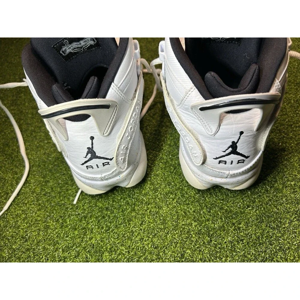 Air Jordan 6 Rings Confetti White Basketball Shoes 322992-100 Mens Size 9.5
